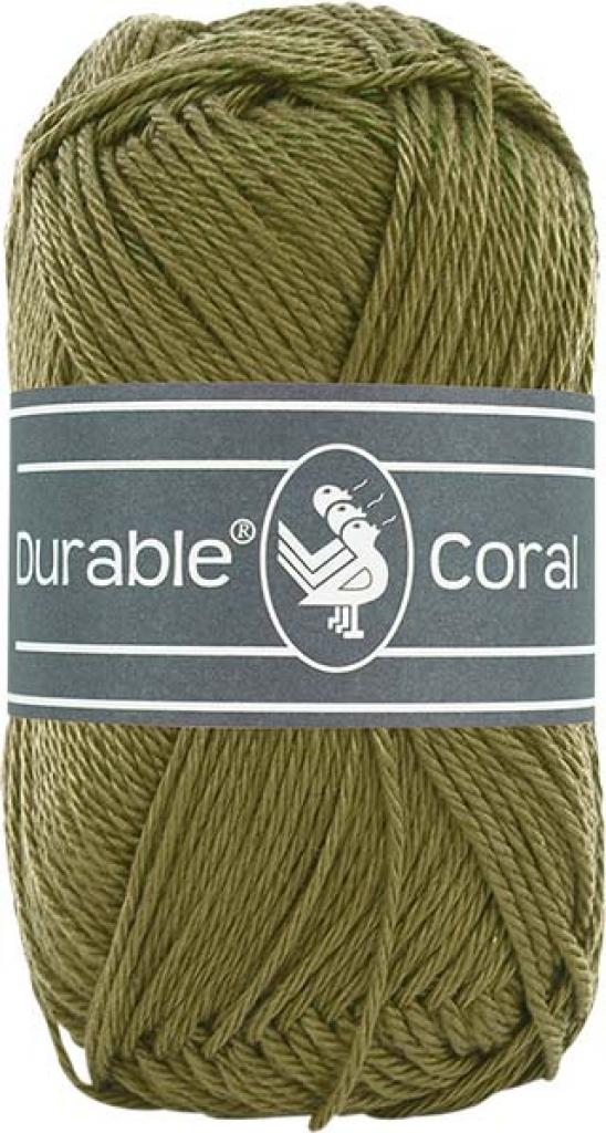 Baumwollgarn Durable Coral 50g khaki