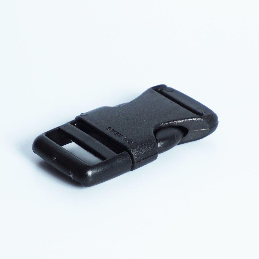 Steckschließer Acetal schwarz 25mm