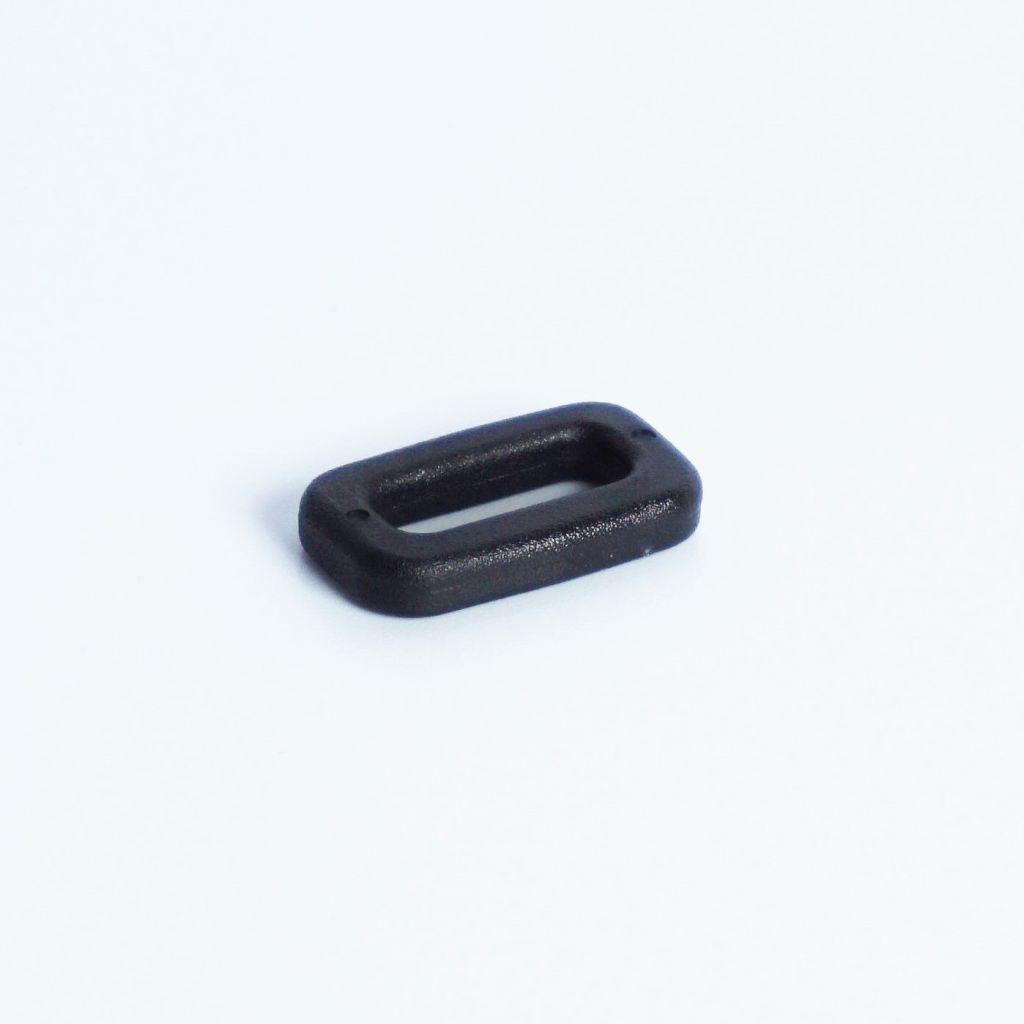 Ovalring Nylon schwarz 15mm