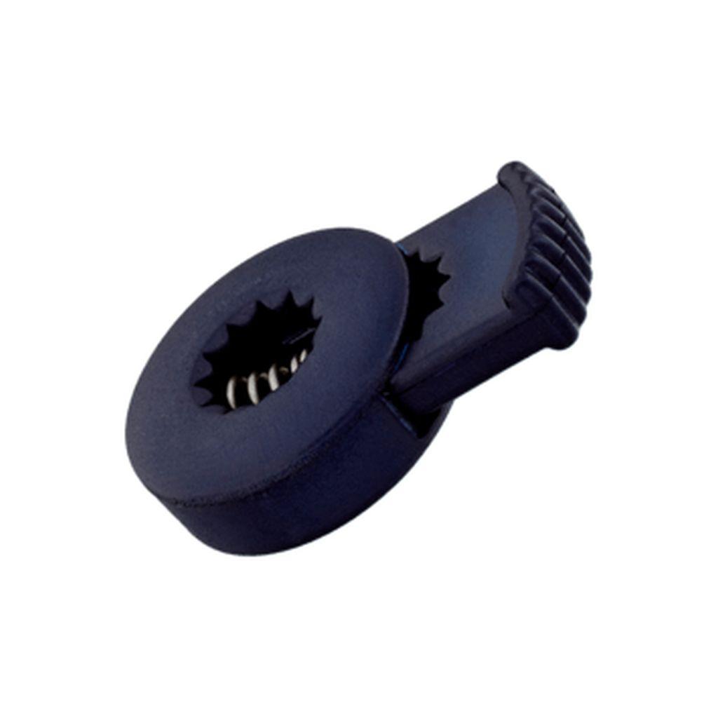 Kordelstopper 1-Loch flach für 4-6mm Kordel dunkelblau