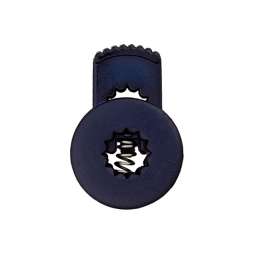 Kordelstopper 1-Loch flach für 4-6mm Kordel dunkelblau