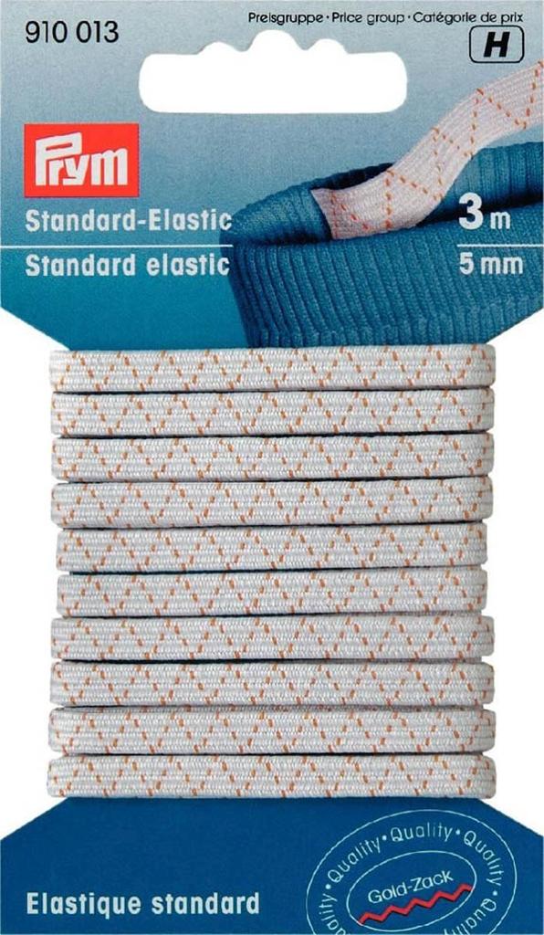 Standard-Elastic 5mm weiß 3m