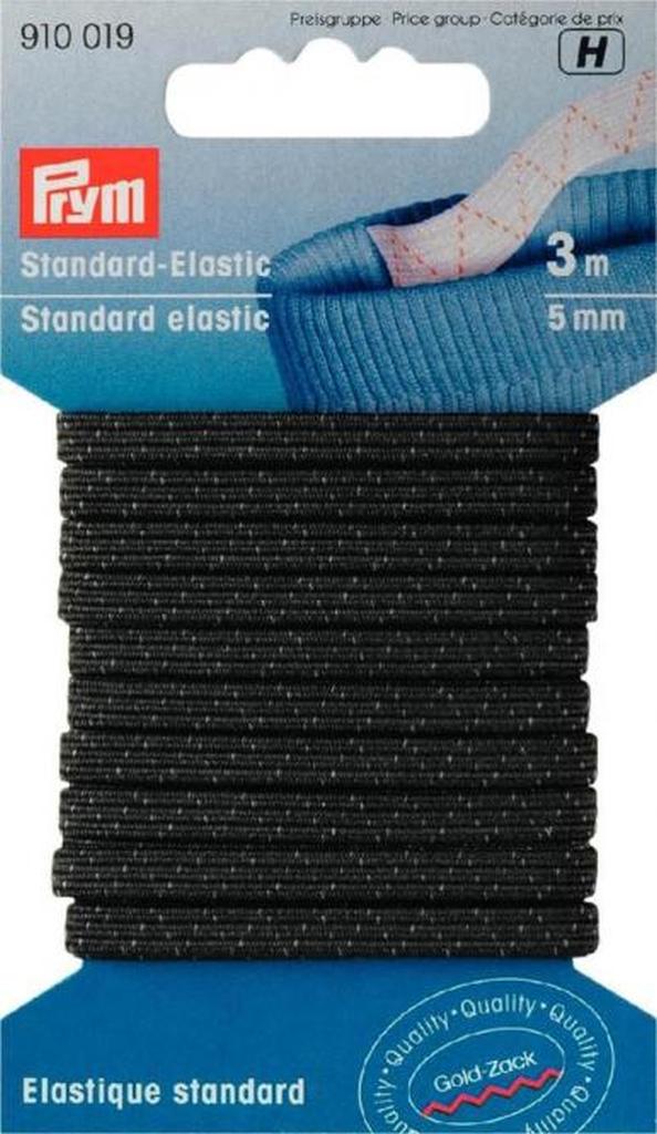 Standard-Elastic 5mm schwarz 3m