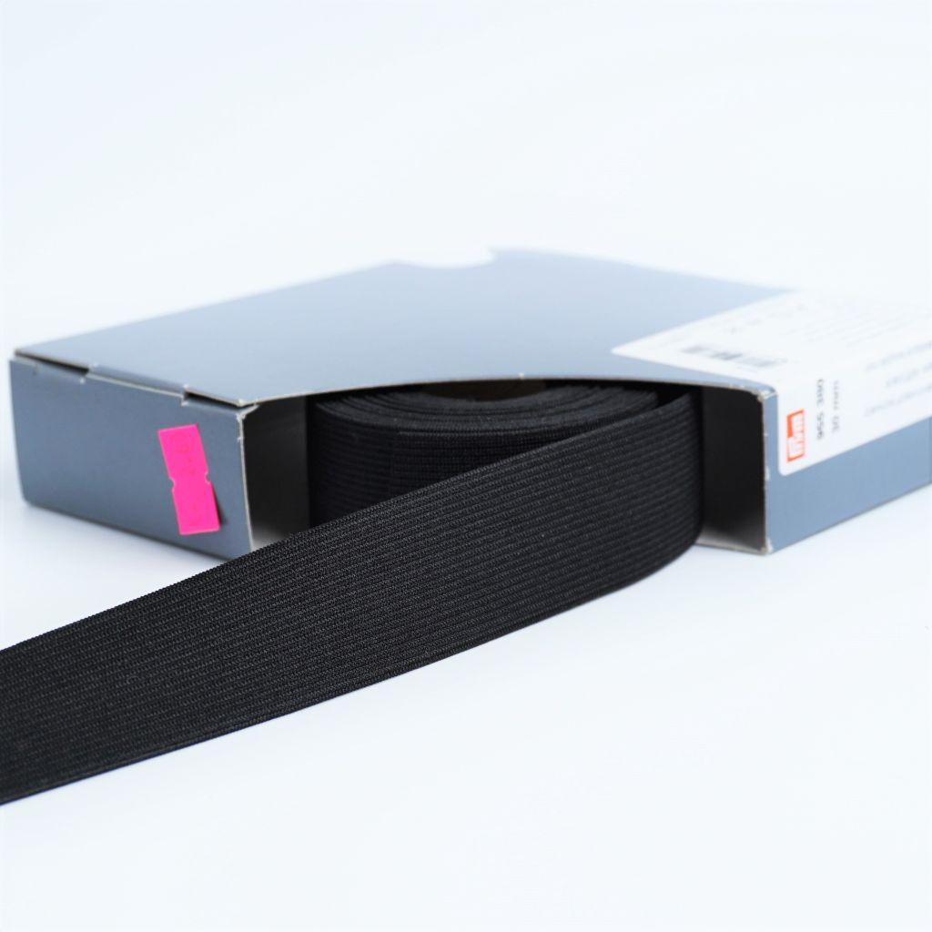 Elastic-Band weich Meterware 30mm schwarz