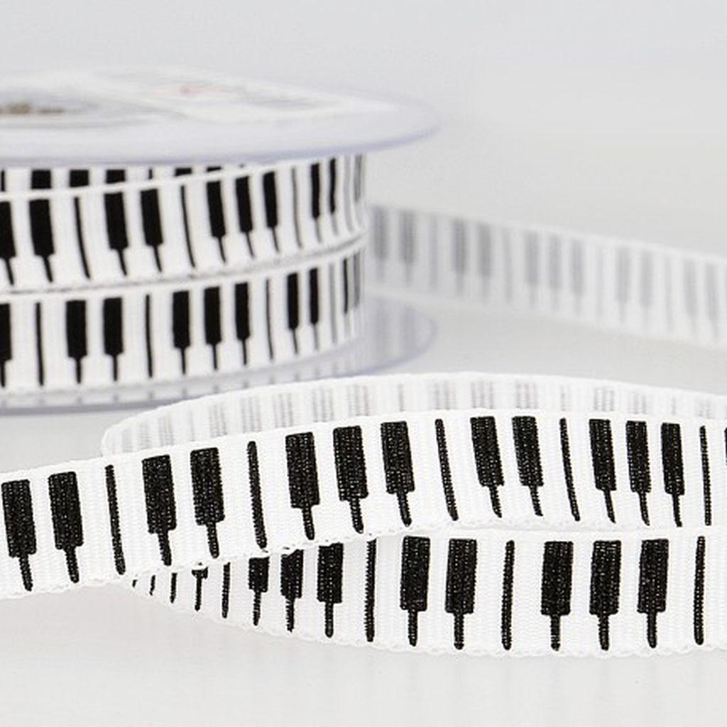 Motivband Klaviertasten 10mm