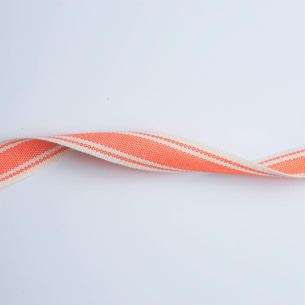 Baumwollband gewebt 20mm orange