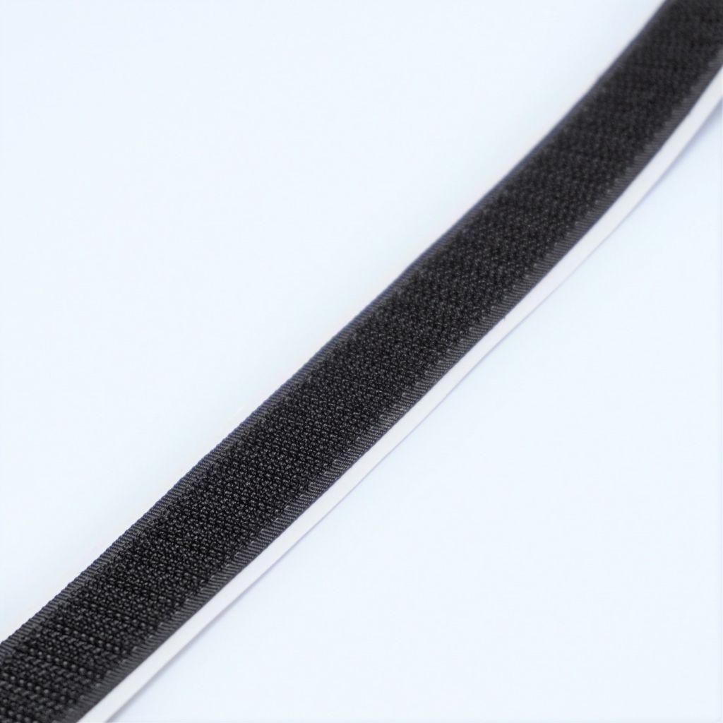 Klettband selbstklebend 20mm Hakenseite schwarz