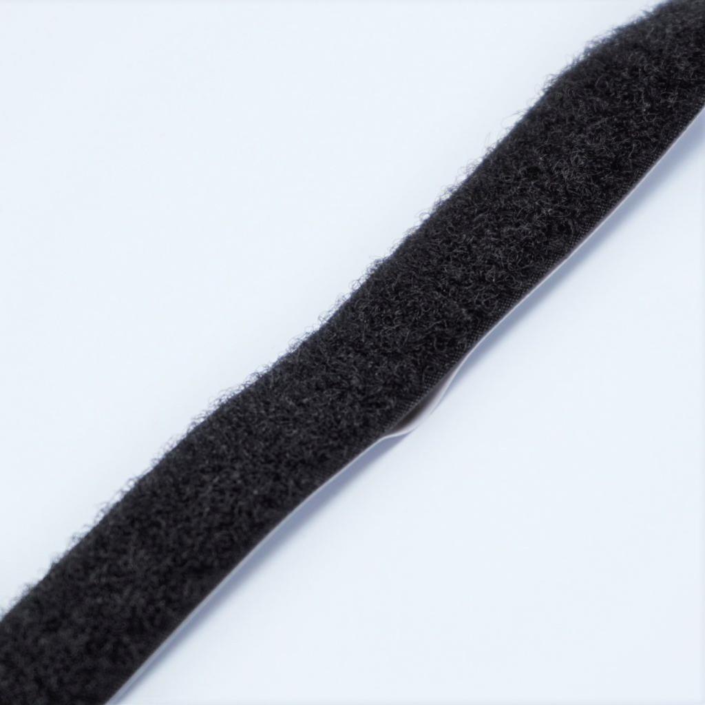 Klettband selbstklebend 20mm Flauschseite schwarz