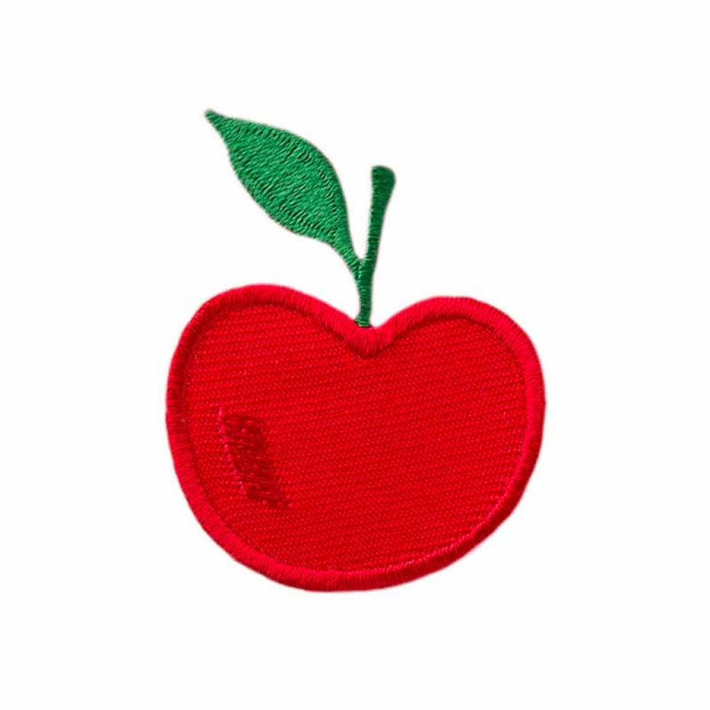 Bügelbild Applikation kleiner Apfel rot