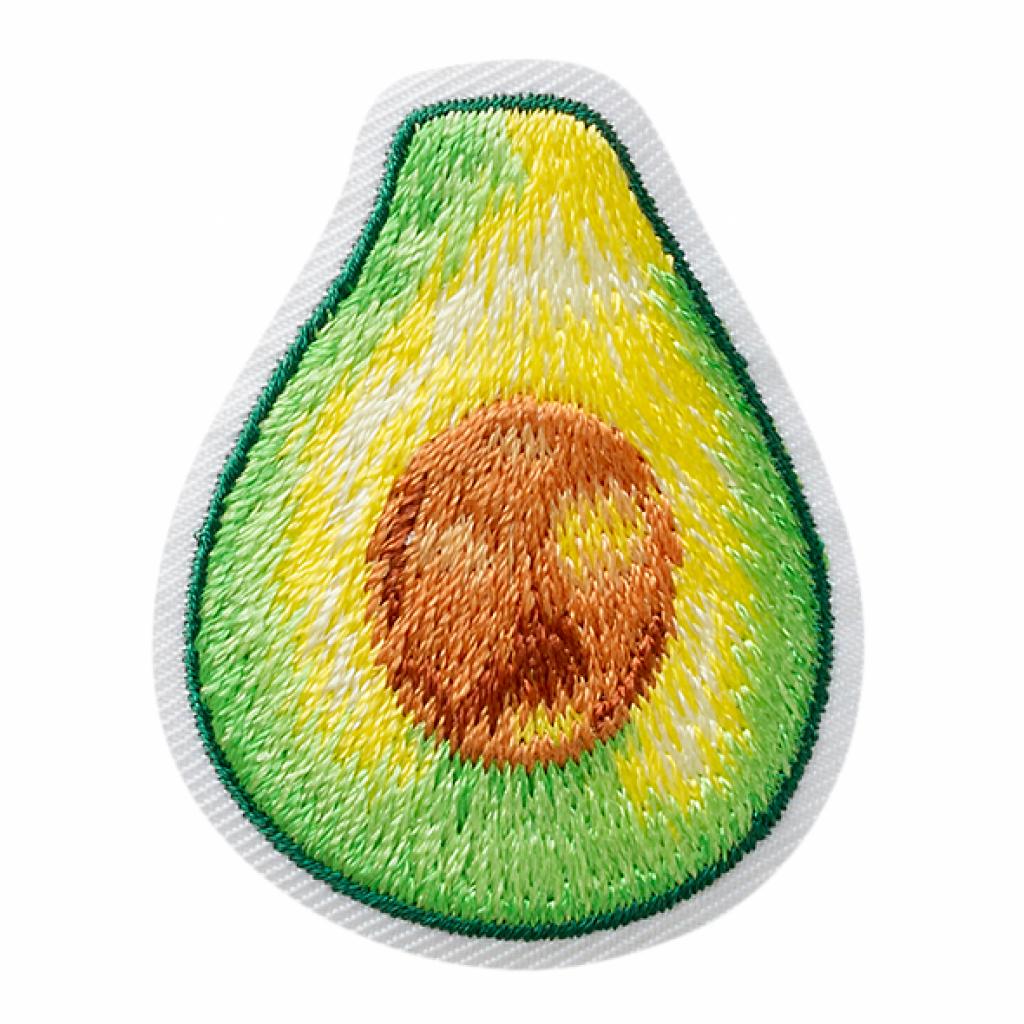 Bügelbild Applikation Avocado