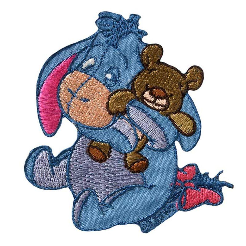 Bügelbild Applikation Winnie Pooh Esel  I-Aah