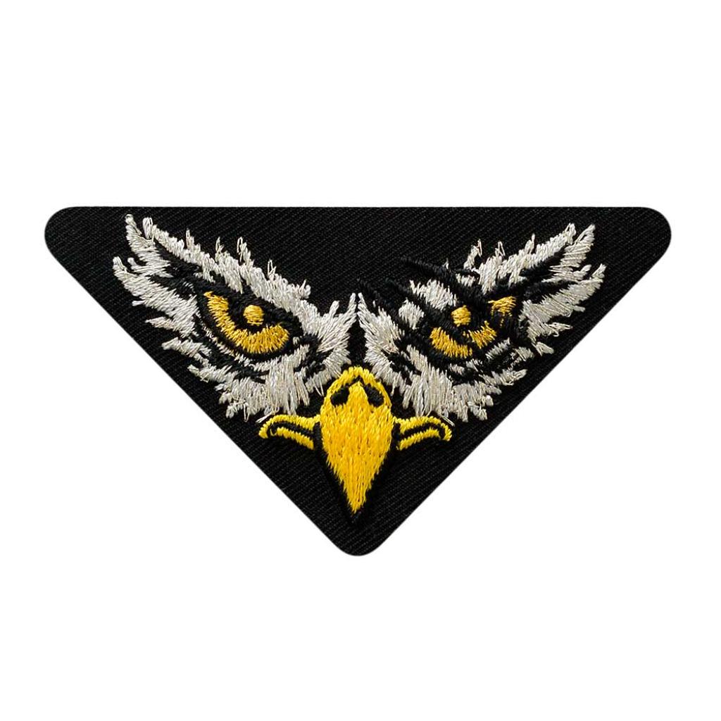Bügelbild Applikation Dreieck Adler Augen