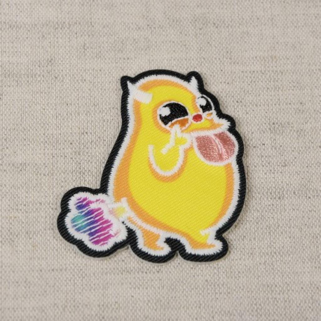 Bügelbild Applikation Monster Pupsi