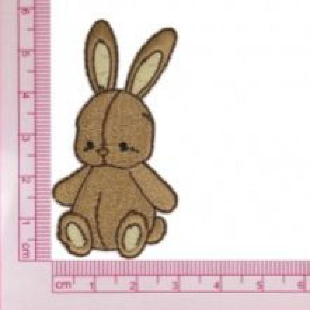 Bügelbild Applikation Kuscheltier Hase