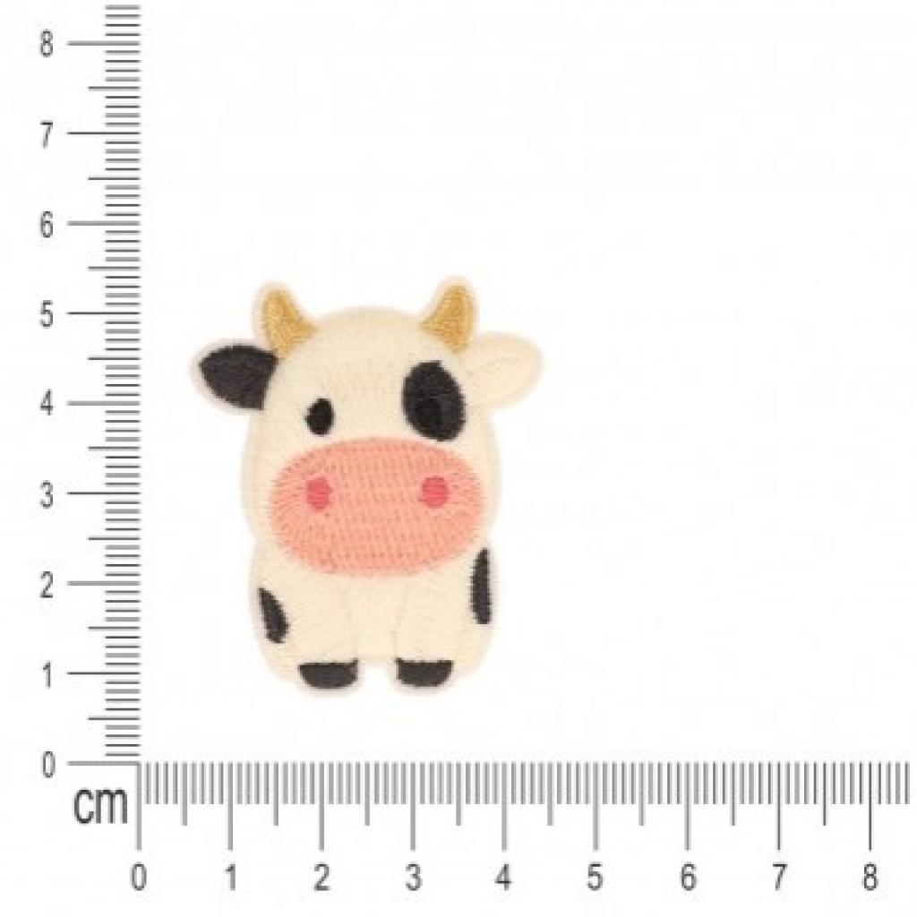 Bügelbild Applikation Kuh Bauernhof