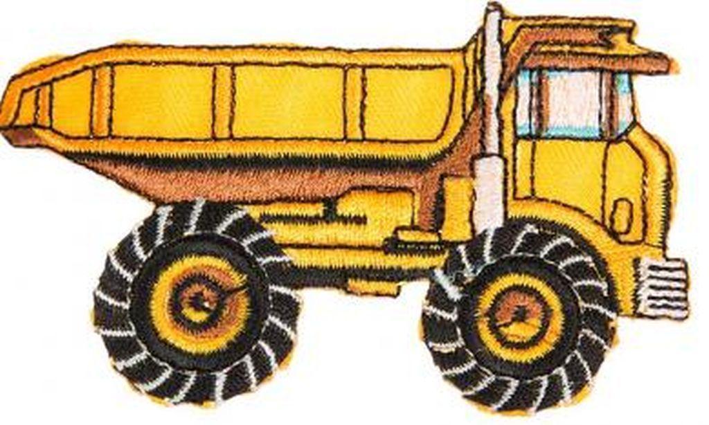 Bügelbild Applikation Baufahrzeug