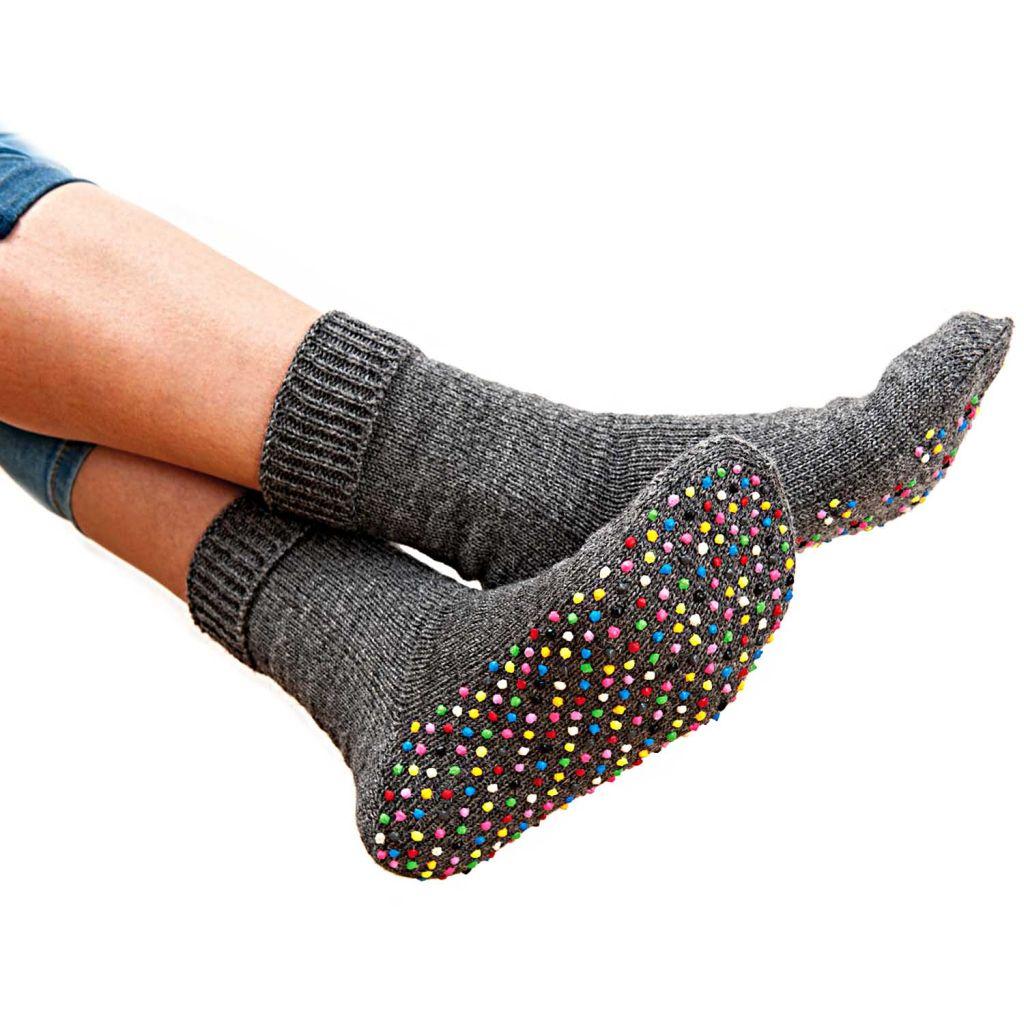 Sock Stop 2er-Set hellblau/creme mehr Rutschfestigkeit & Halt für Socken #9320 