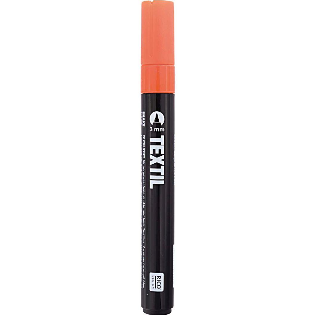 Textilstift Marker für helle/dunkle Stoffe 3mm orange