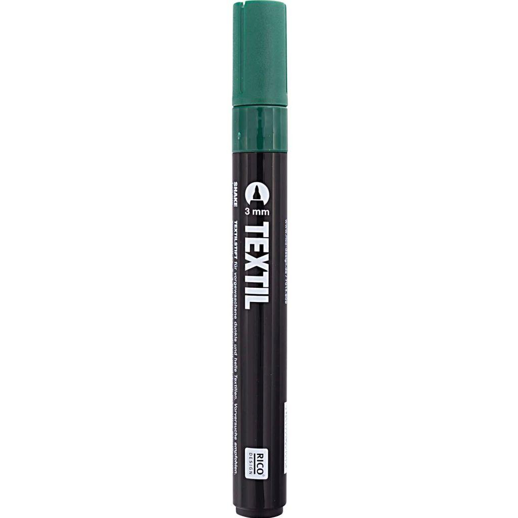 Textilstift Marker für helle/dunkle Stoffe 3mm grün