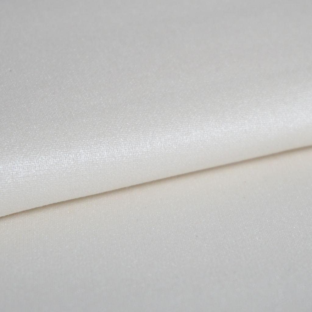 Beschichtete Baumwolle uni perlmutt weiß