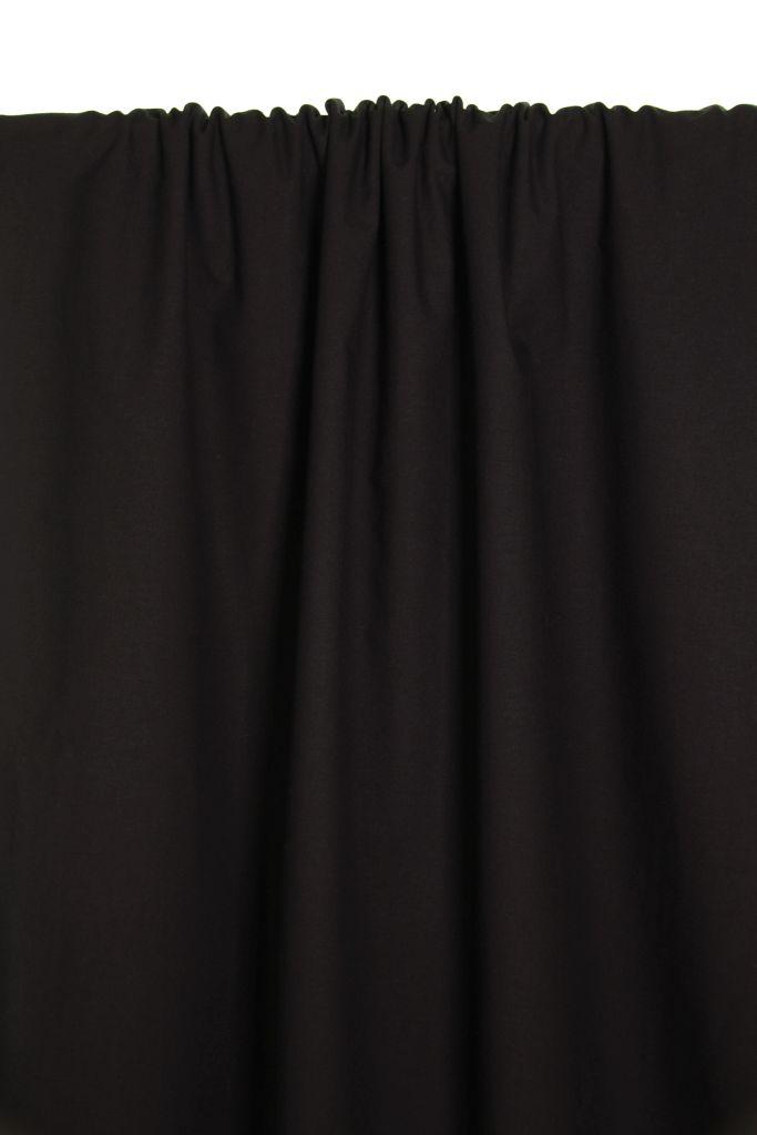 Preview: Baumwollpopeline schwarz - Bio