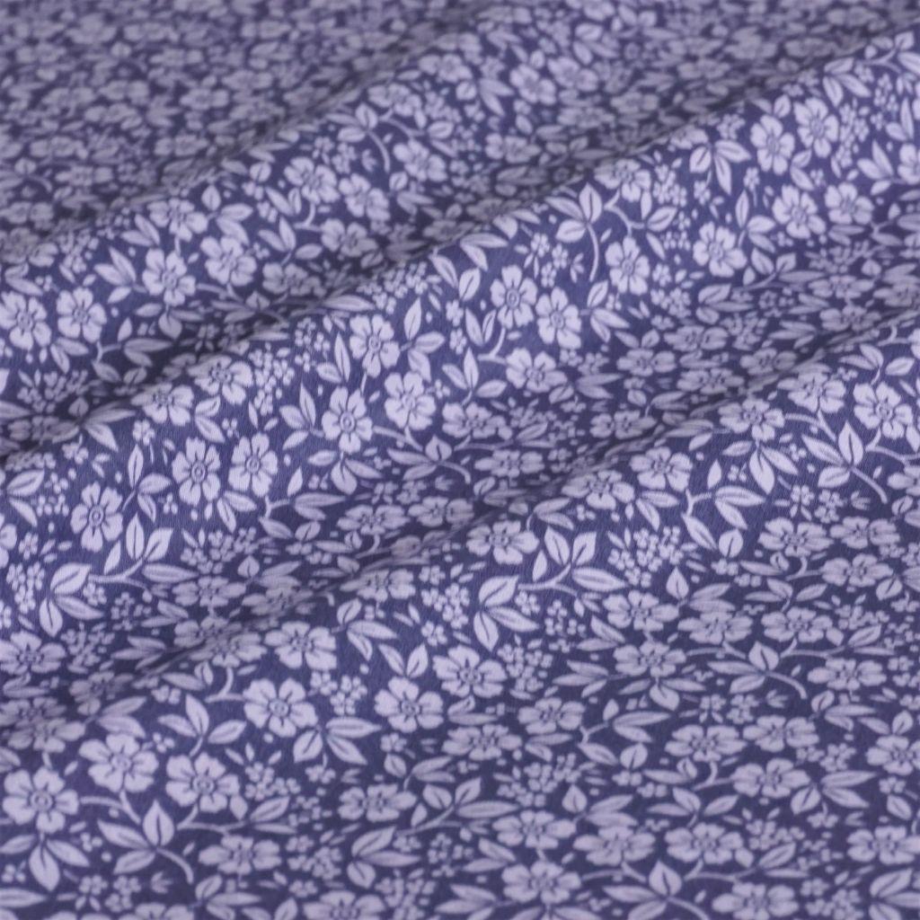 Leichter Baumwollstoff Streublümchen lila