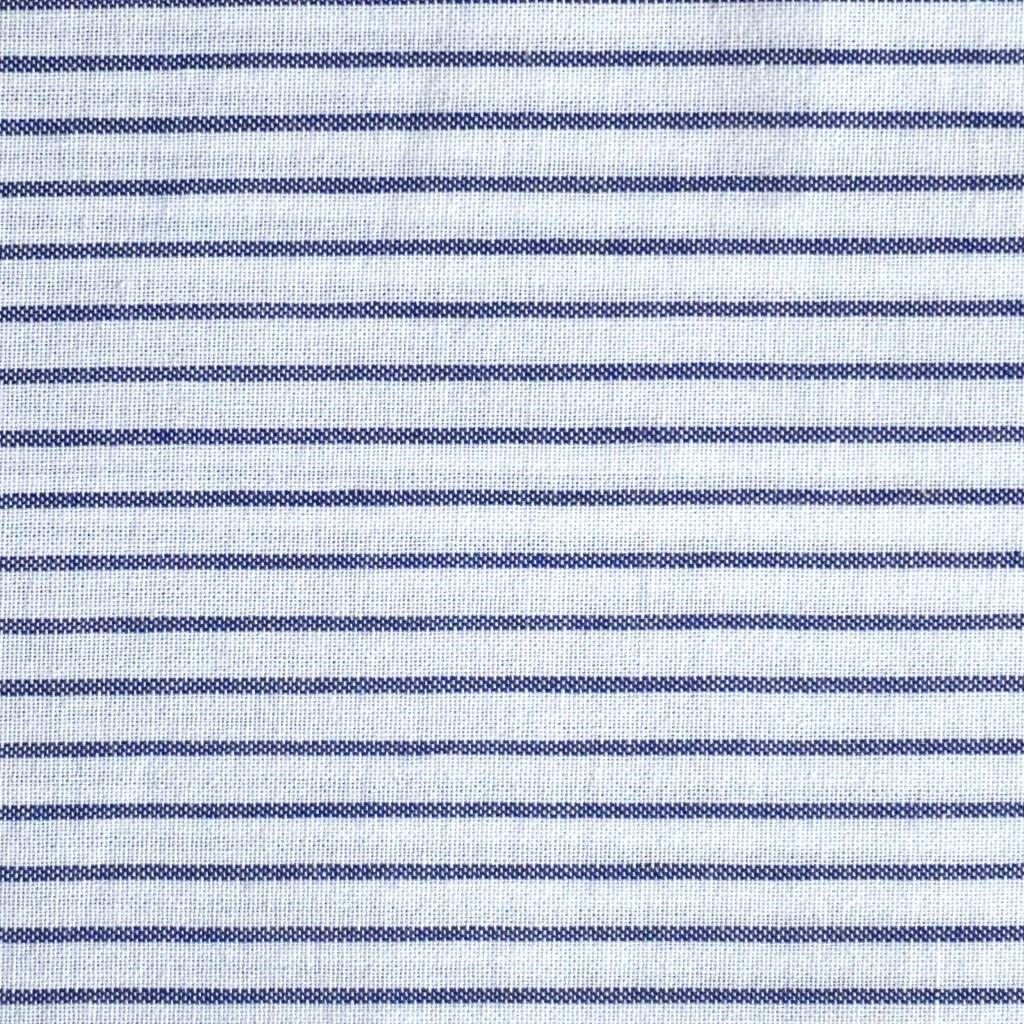 Baumwollstoff Streifen blau weiß