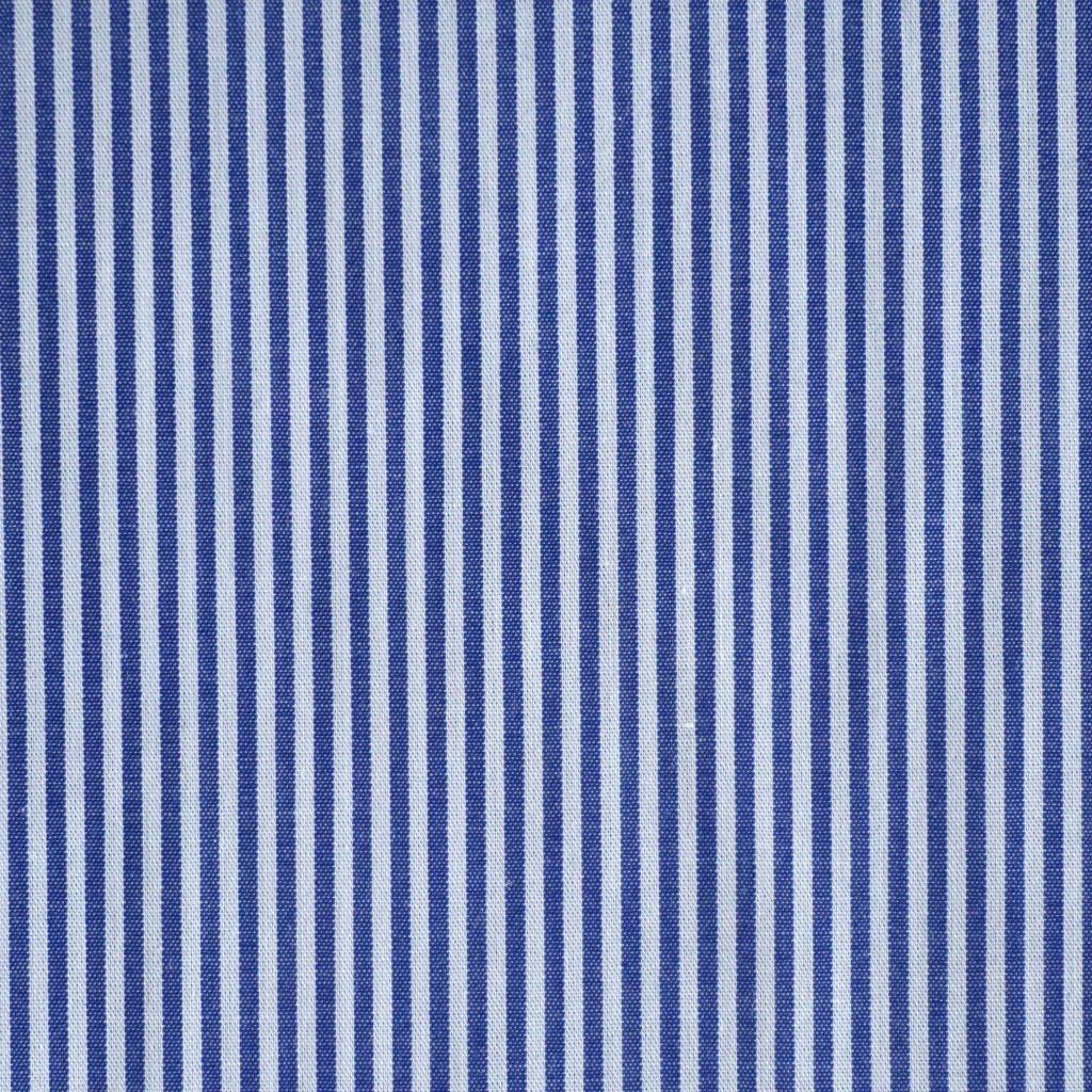 Leichte Baumwolle Hemdenstoff Längsstreifen hellblau weiß
