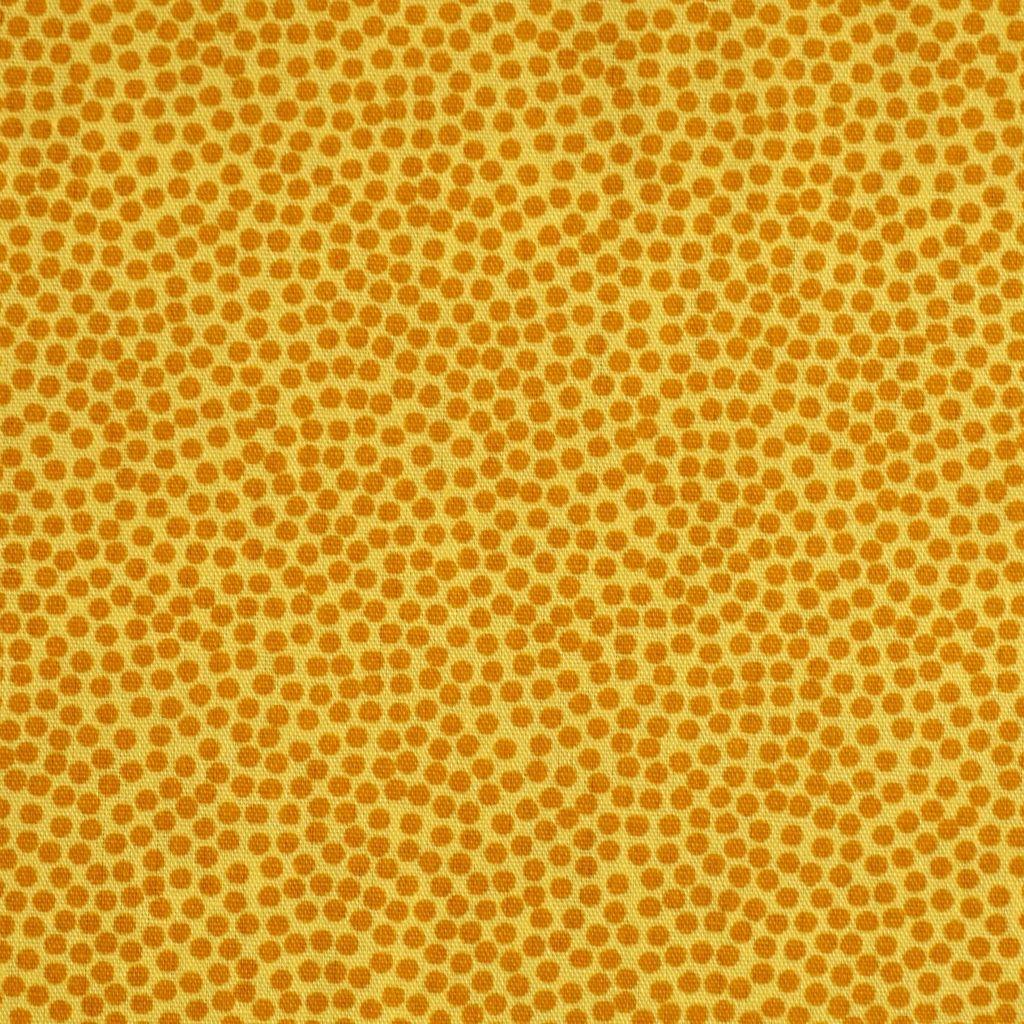 Baumwollstoff Dottys Punkte ocker gelb