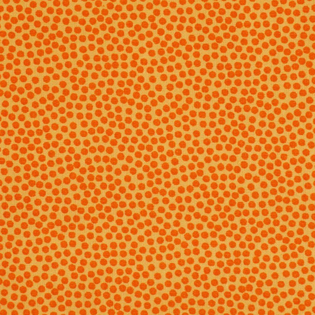 Baumwollstoff Dottys Punkte gelb orange