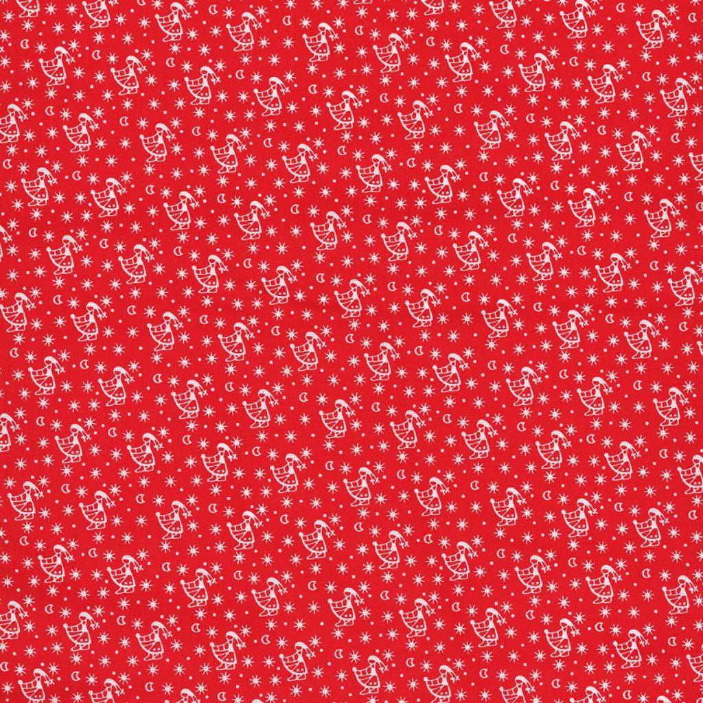 Baumwollstoff Klassiker Sterntaler rot – Westfalenstoffe