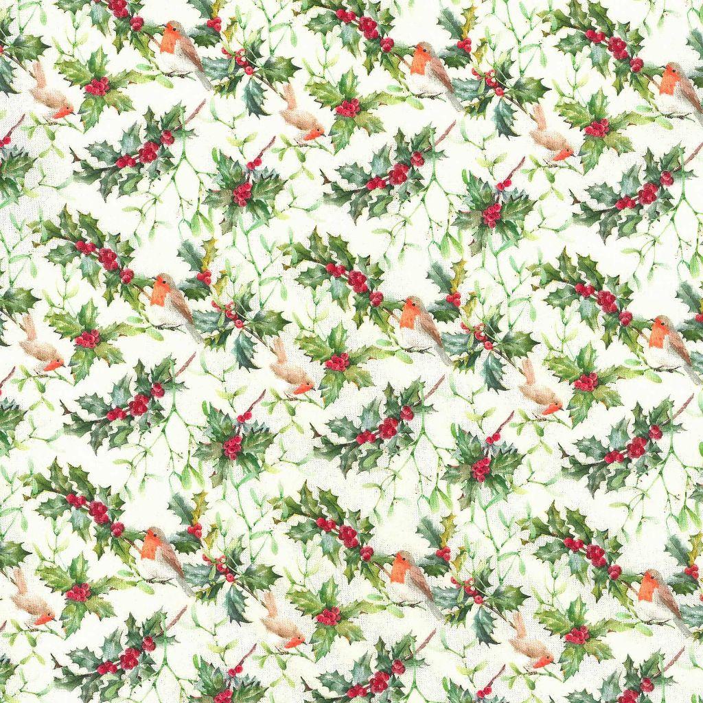 Baumwollstoff Rothenburg Rotkelchen - Westfalenstoffe