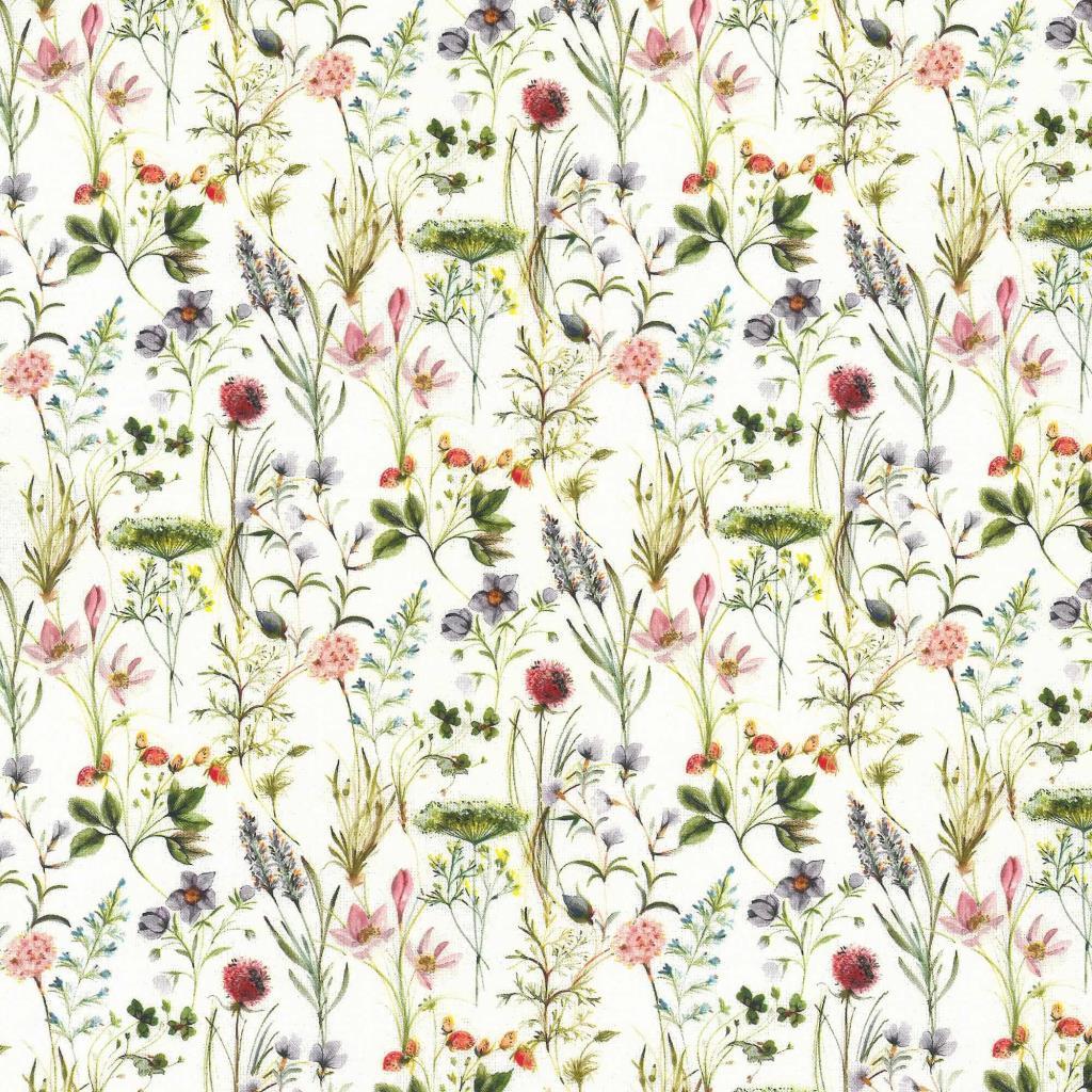 Baumwollstoff Florenz bunte Blumenwiese - Westfalenstoffe
