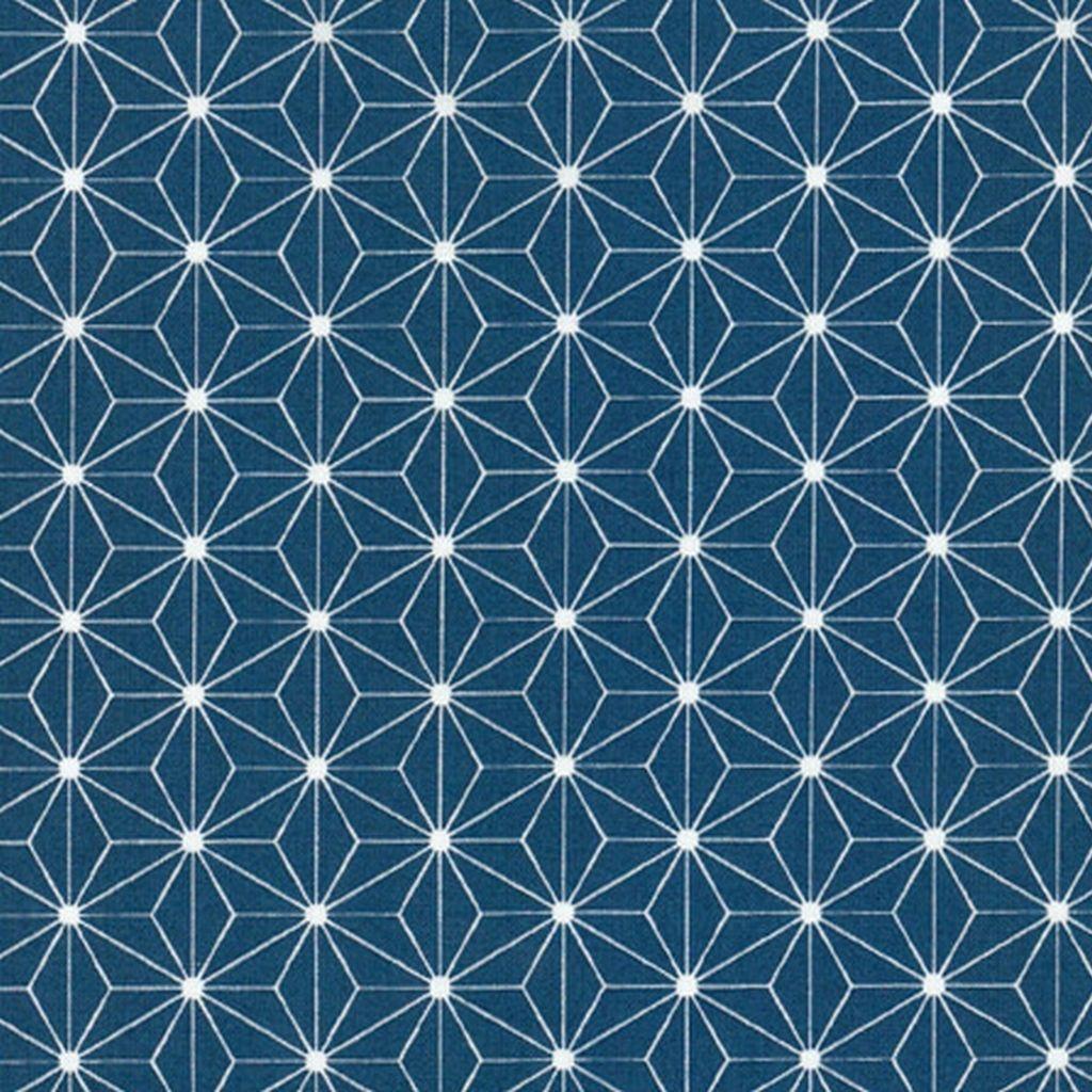 Baumwollstoff Kopenhagen - Sterne jeansblau