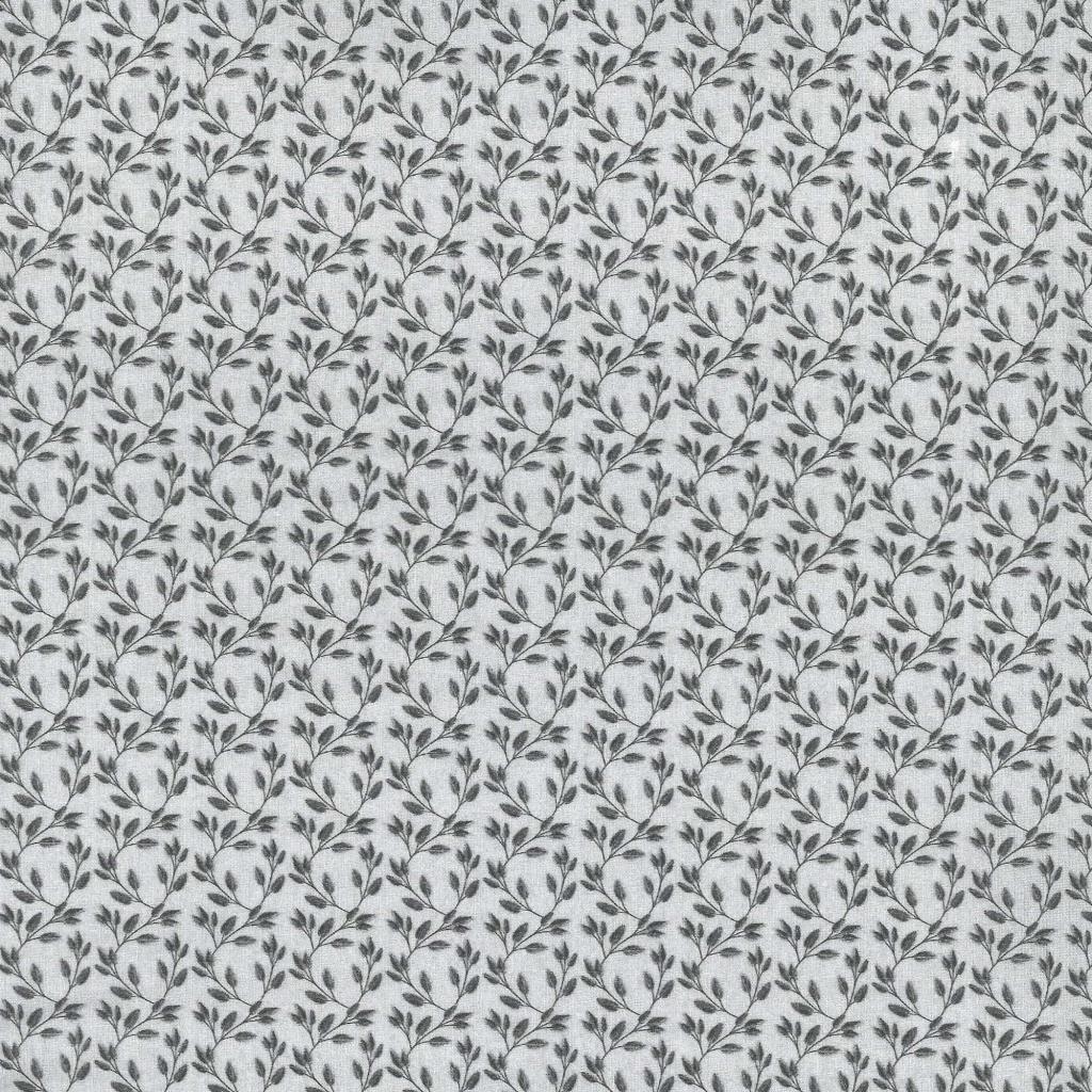 Baumwollstoff Versailles Zweige grau – Bio – Westfalenstoffe