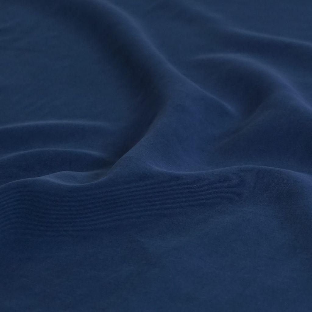 Viskose Twill Pfirsich-Touch solider Griff jeansblau