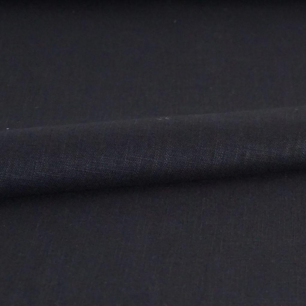 Leinenstoff Classic strukturiert schwarz