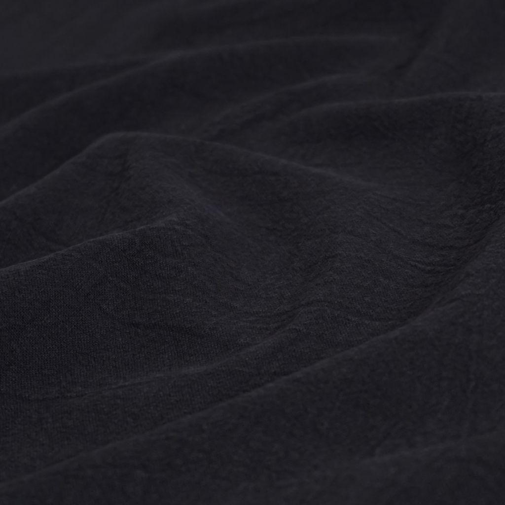 Grasleinen mit Baumwolle stonewashed schwarz
