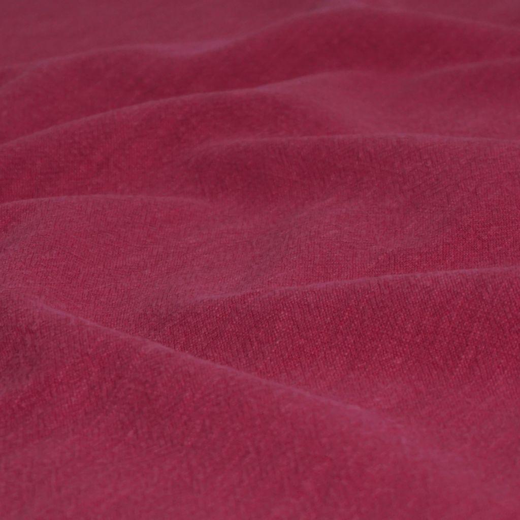 Grasleinen mit Baumwolle stonewashed fuchsia pink