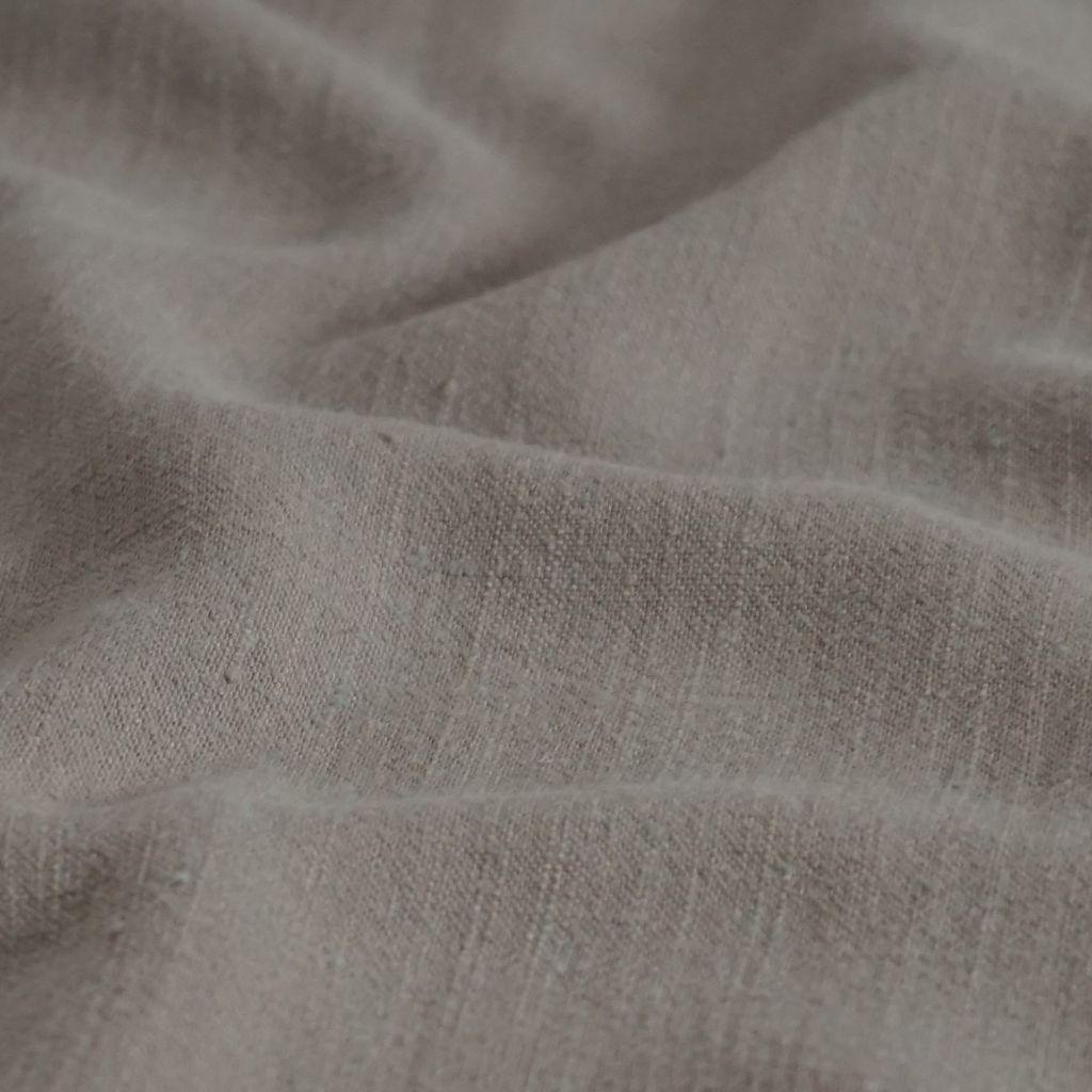 Viskose-Leinenstoff  uni grünbeige