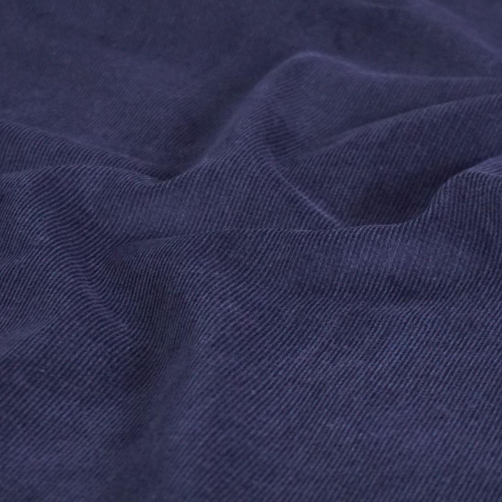 Stretch-Feincord aus Baumwolle dunkelblau