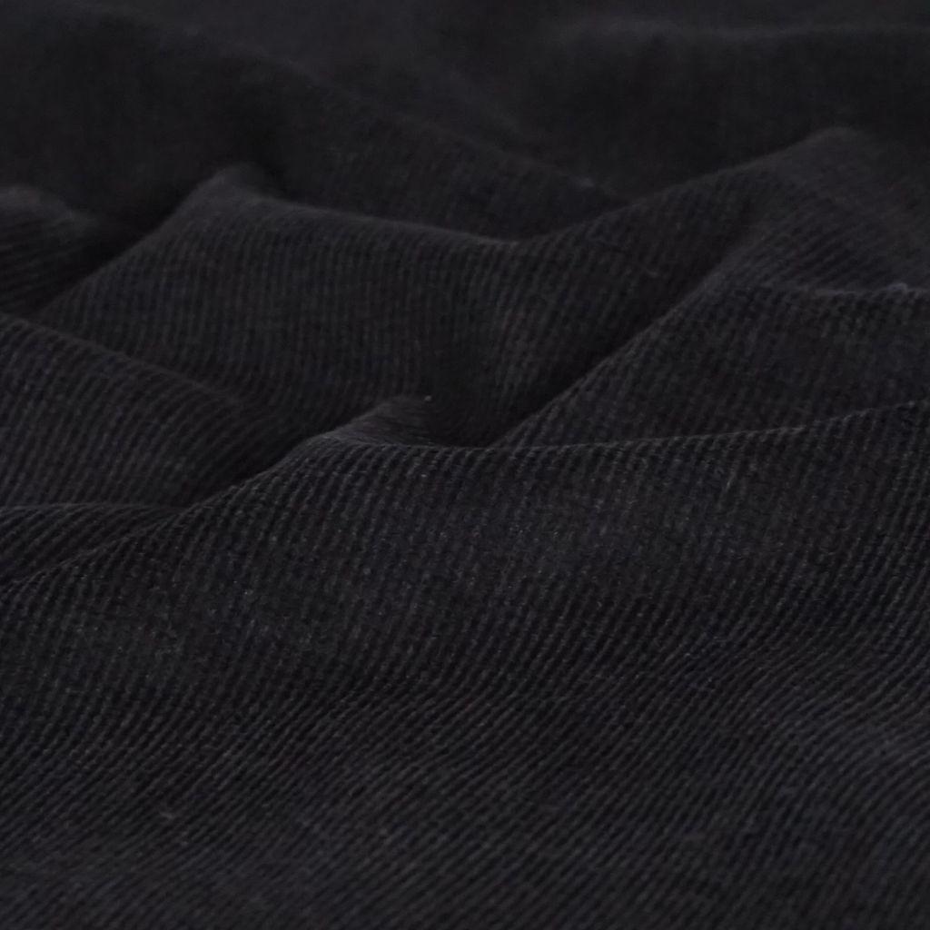 Stretch-Feincord aus Baumwolle schwarz