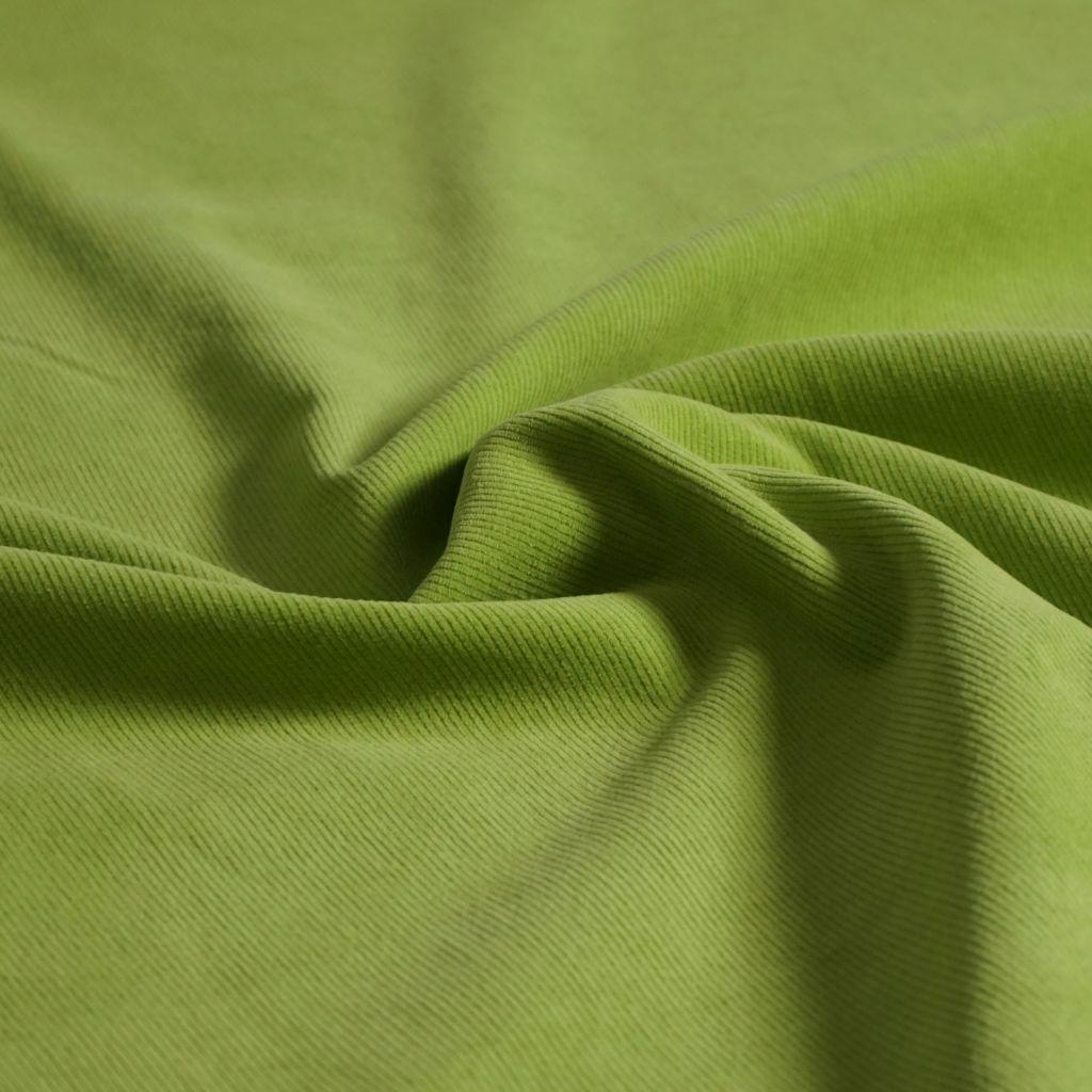 Feincord aus Baumwolle limette