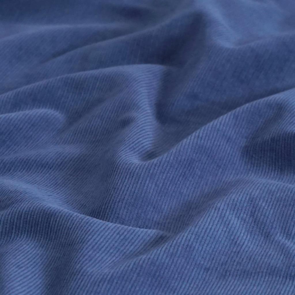 Feincord aus Baumwolle helles jeansblau