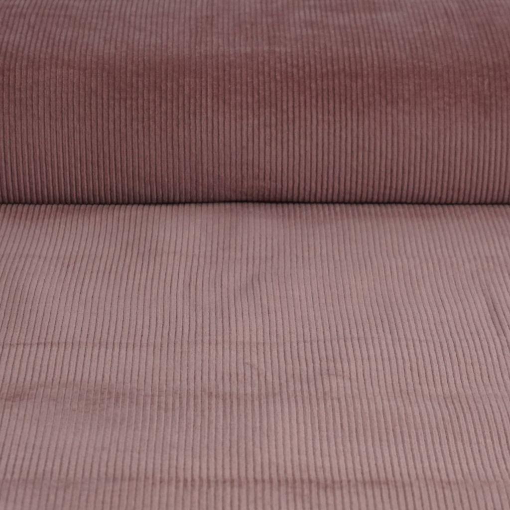 Breitcord Baumwollstretch altrosa