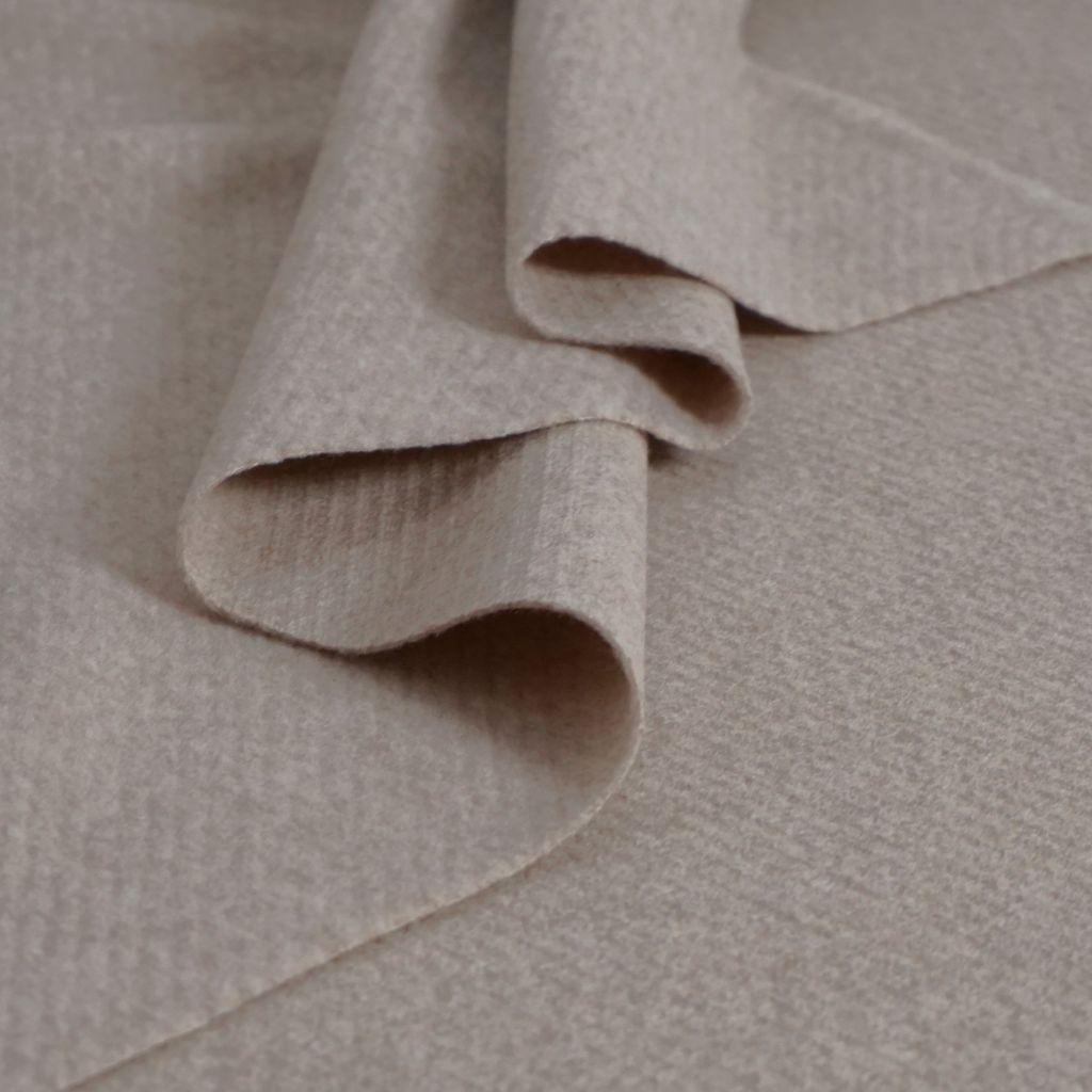 Gewebter Mantelstoff  Mischgewebe beigebraun