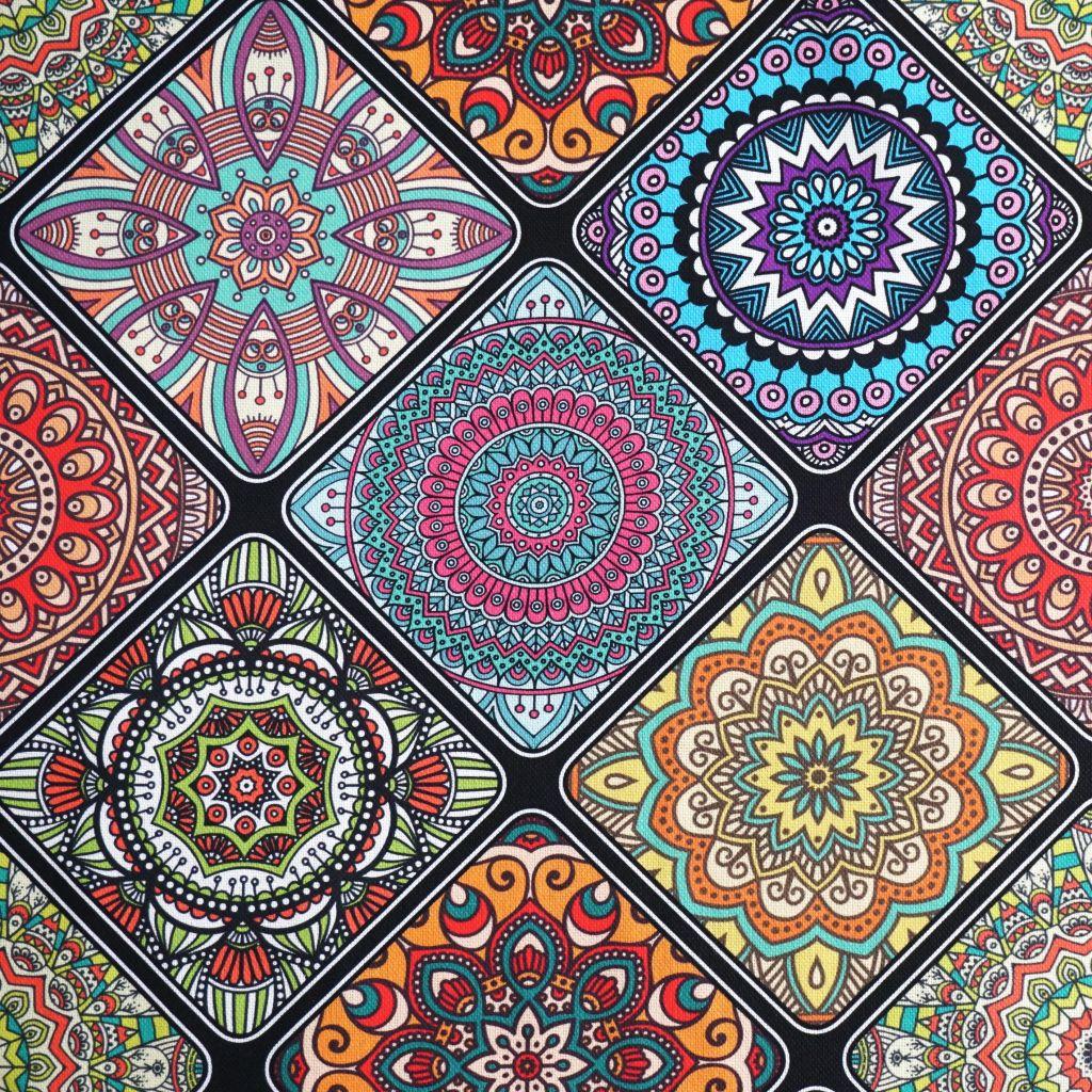 Dekostoff Panama Mandalas bunt