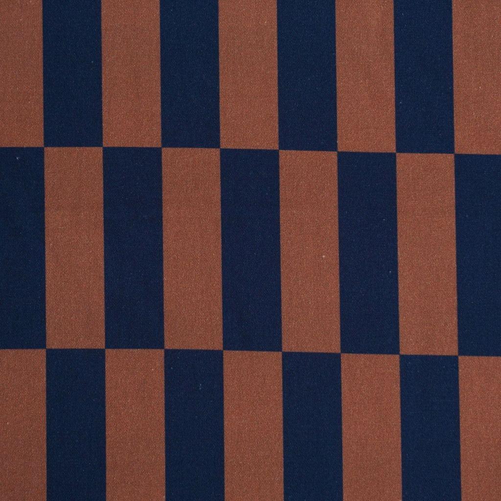 Baumwoll-Canvas Blocks marsalarot dunkelblau