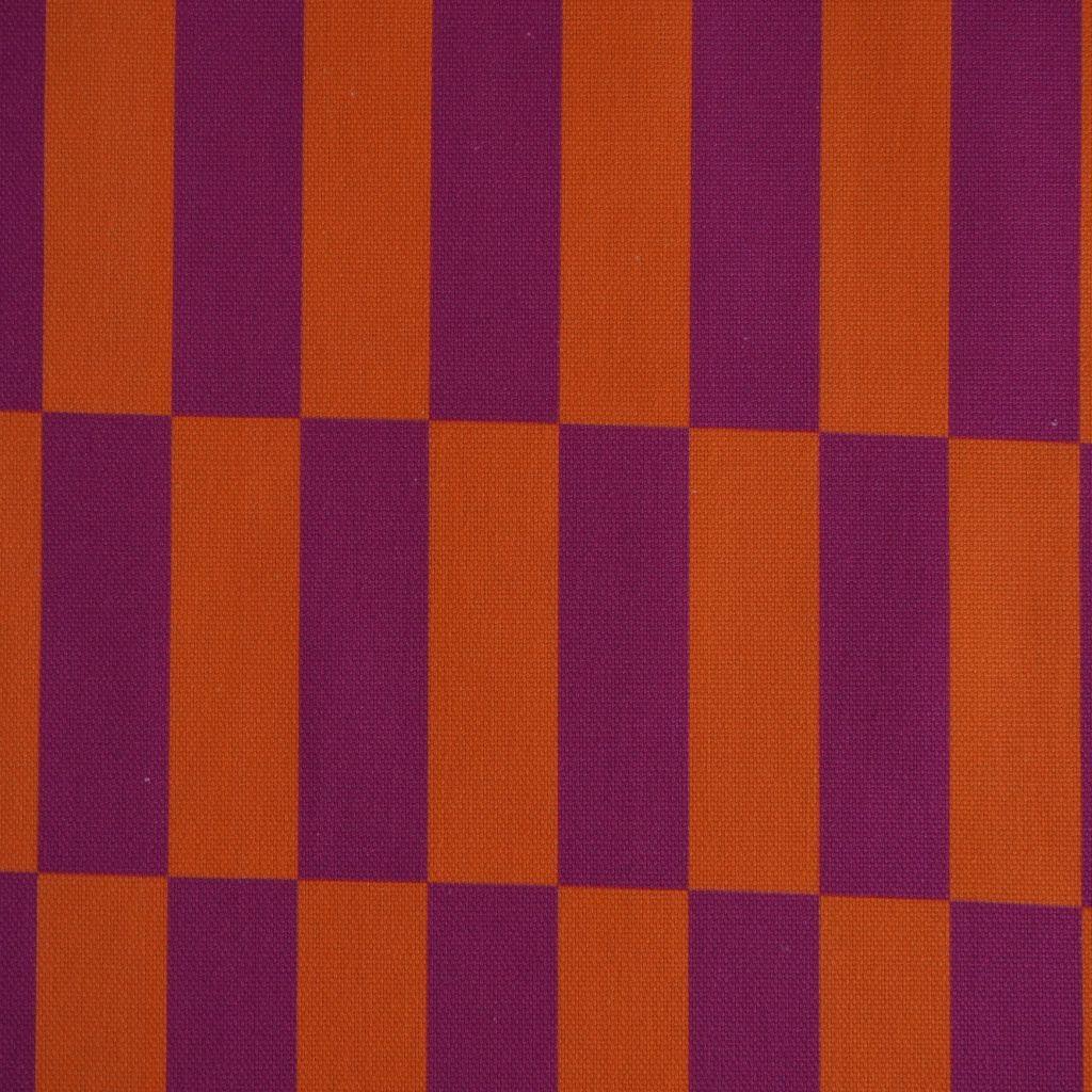 Baumwoll-Canvas Blocks orange violett