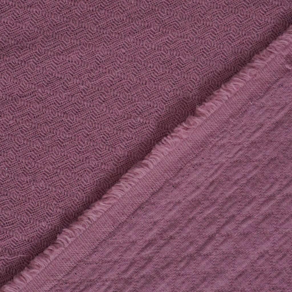 Baumwoll-Jacquard Rauten altrosa